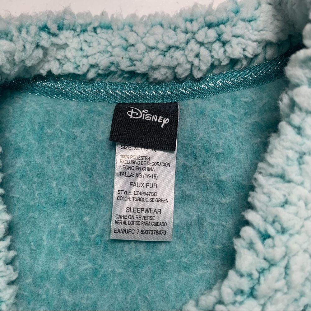 Disney Lilo And Stitch Blue Pullover Sweater Ohana Long Sleeve Fleece NEW - Picture 3 of 8